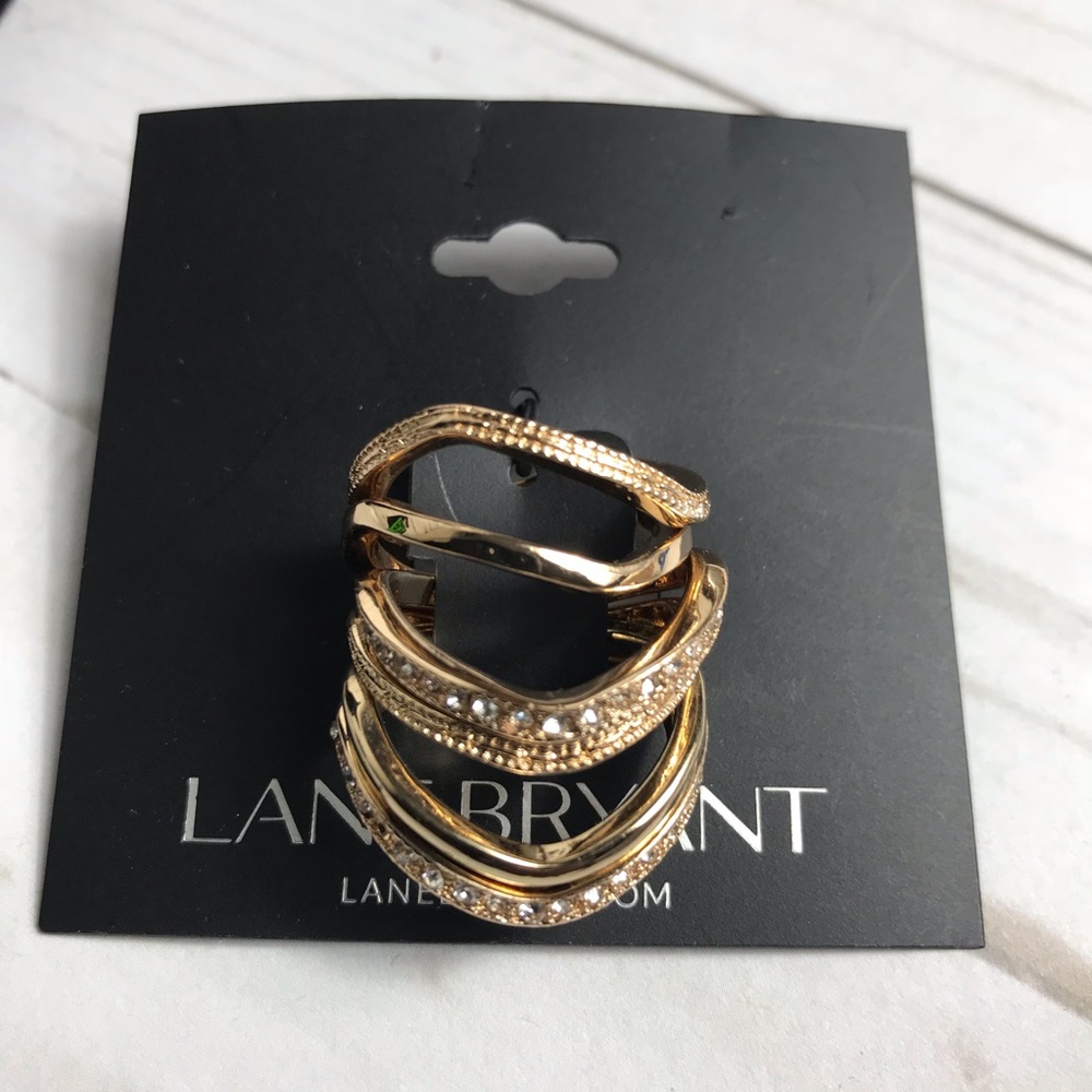 Lane Bryant Six Piece Ring Set Sz 9